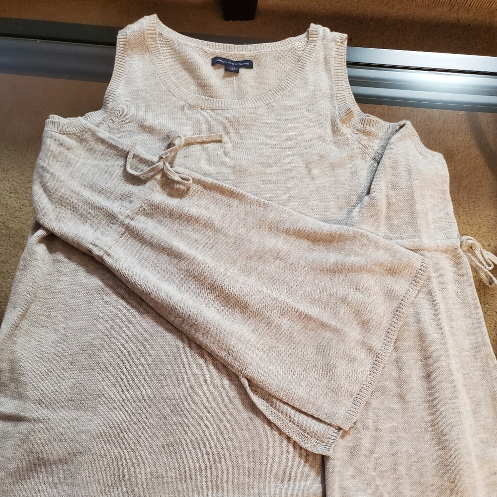 American Cold Shoulder Sweater